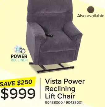 Leon's Vista Reclining Lift Chair- Graphite offer