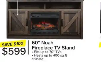 Leon's Noah Fireplace TV Stand - Aged Oak offer