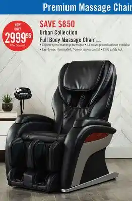 The Brick Panasonic Urban Collection High-Quality Synthetic Leather Massage Power Recliner - Black offer