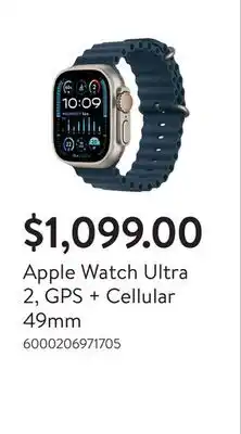Walmart Apple Watch Ultra 2, GPS + Cellular 49mm offer