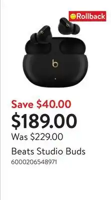 Walmart Beats Studio Buds offer