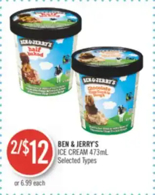 Shoppers Drug Mart BEN & JERRY'S ICE CREAM offer