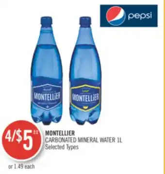 Shoppers Drug Mart MONTELLIER CARBONATED MINERAL WATER offer