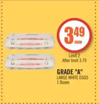 Shoppers Drug Mart GRADE A LARGE WHITE EGGS offer