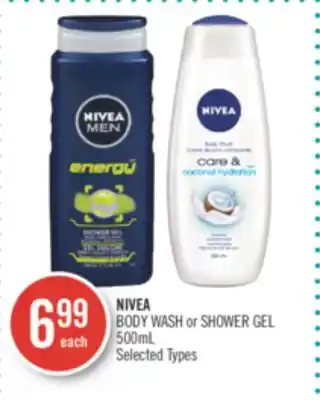 Shoppers Drug Mart NIVEA BODY WASH or SHOWER GEL offer