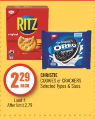 Shoppers Drug Mart CHRISTIE COOKIES or CRACKERS offer