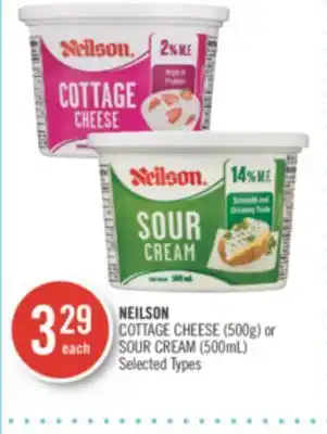 Shoppers Drug Mart NEILSON COTTAGE CHEESE (500g) or SOUR CREAM (500mL) offer