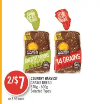 Shoppers Drug Mart COUNTRY HARVEST GRAINS BREAD offer