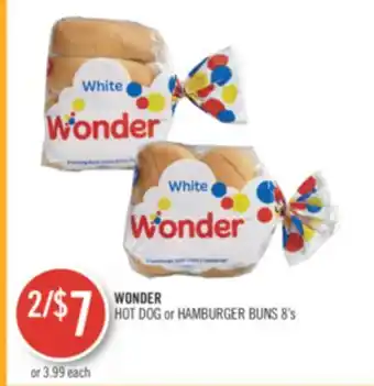 Shoppers Drug Mart WONDER HOT DOG or HAMBURGER BUNS offer