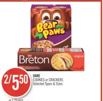 Shoppers Drug Mart DARE COOKIES or CRACKERS offer
