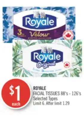 Shoppers Drug Mart ROYALE FACIAL TISSUES offer