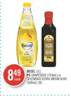 Shoppers Drug Mart BECEL (1L), PC GRAPESEED (750mL) or SPLENDIDO EXTRA VIRGIN OLIVE (500mL) OIL offer
