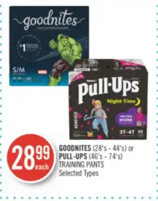 Shoppers Drug Mart GOODNITES (28's - 44's) or PULL-UPS (46's - 74's) TRAINING PANTS offer