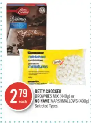 Shoppers Drug Mart BETTY CROCKER BROWNIES MIX (440g) or NO NAME MARSHMALLOWS (400g) offer