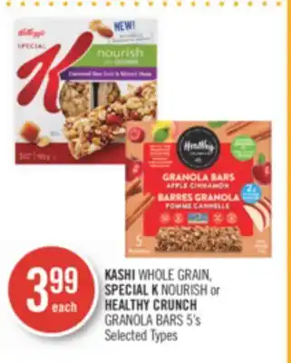 Shoppers Drug Mart KASHI WHOLE GRAIN, SPECIAL K NOURISH or HEALTHY CRUNCH GRANOLA BARS offer