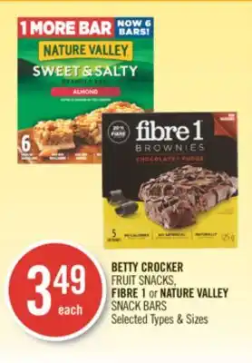 Shoppers Drug Mart BETTY CROCKER FRUIT SNACKS, FIBRE 1 or NATURE VALLEY SNACK BARS offer