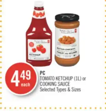 Shoppers Drug Mart PC TOMATO KETCHUP (1L) or COOKING SAUCE offer