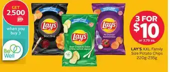 Rexall LAY'S XXL Family Size Potato Chips offer