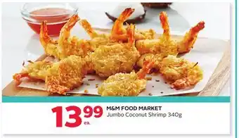 Rexall M&M FOOD MARKET Jumbo Coconut Shrimp offer