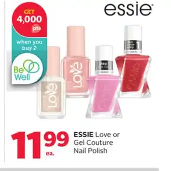 Rexall ESSIE Love or Gel Couture Nail Polish offer