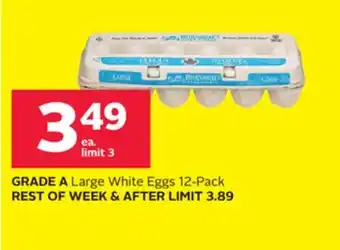 Rexall GRADE A Large White Eggs offer