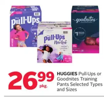 Rexall HUGGIES Pull. Ups or Goodnites Training Pants offer