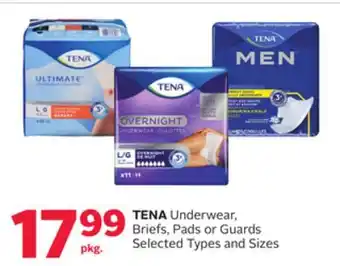 Rexall TENA Underwear, Briefs, Pads or Guards offer