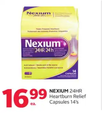 Rexall NEXIUM 24HR Heartburn Relief Capsules offer