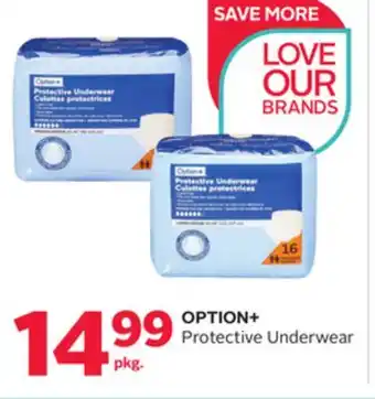 Rexall OPTION+ Protective Underwear offer