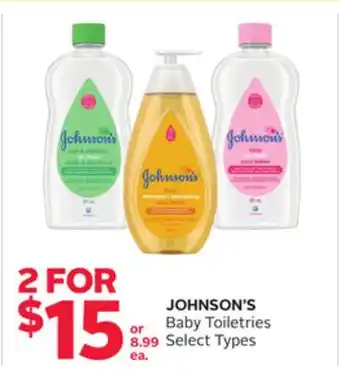 Rexall JOHNSON'S Baby Toiletries offer