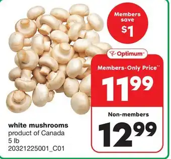 Wholesale Club WHITE MUSHROOMS, 5 lb offer