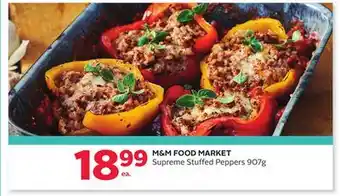 Rexall M&M FOOD MARKET Supreme Stuffed Peppers 907g offer