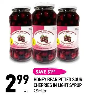 Coppa's Fresh Market HONEY BEAR PITTED SOUR CHERRIES IN LIGHT SYRUP offer