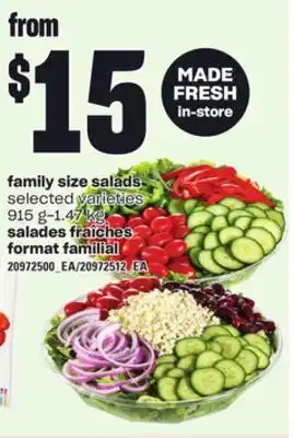 Independent City Market FAMILY SIZE SALADS, 915 g-1.47 kg offer