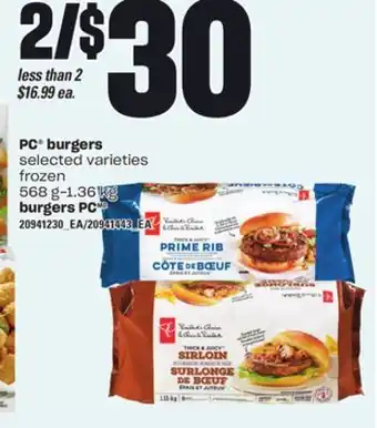 Independent City Market PC BURGERS, 568 g-1.36 kg offer