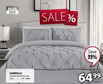 JYSK GABRIELLE 3-piece comforter set Queen offer