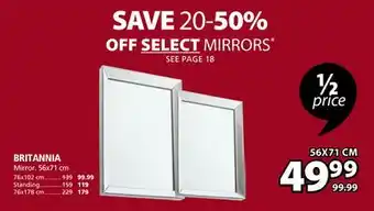 JYSK BRITANNIA Mirror offer