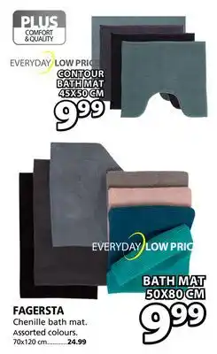 JYSK FAGERSTA Chenille bath mat offer