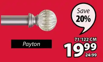 JYSK Payton Single Curtain Rod Kit offer