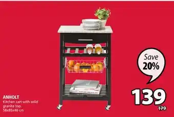 JYSK ANHOLT Kitchen cart offer