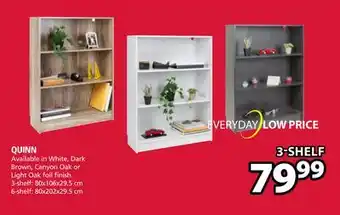 JYSK QUINN 3-Shelf Bookcase offer
