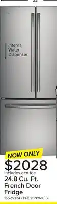 Leon's GE Profile Fingerprint Resistant Stainless 33 French Door Refrigerator (24.8 cu ft)- PNE25NYRKFS offer