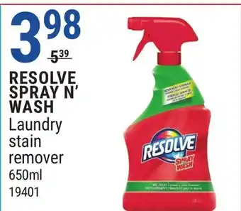 Rossy RESOLVE SPRAY N' WASH Laundry stain remover offer