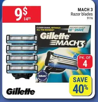 Rossy Gillette MACH 3 Razor blades offer