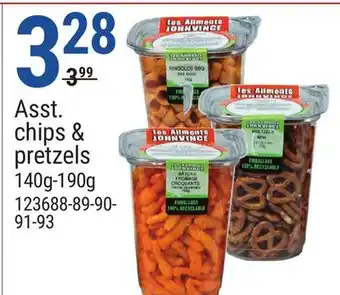 Rossy Asst. chips & pretzels offer