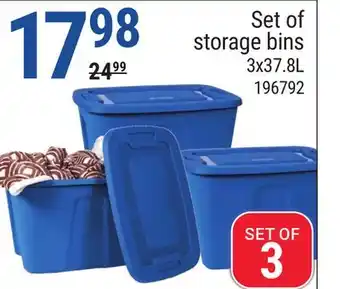Rossy Set of storage bins offer