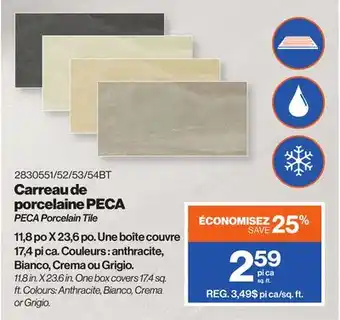Patrick Morin PECA Porcelain Tile offer