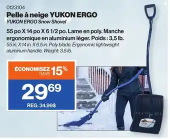 Patrick Morin YUKON ERGO Snow Shovel offer