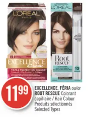 Pharmaprix EXCELLENCE, FÉRIA or ROOT RESCUE Colorant Hair Colour offer