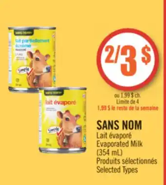 Pharmaprix NO NAME Evaporated Milk offer